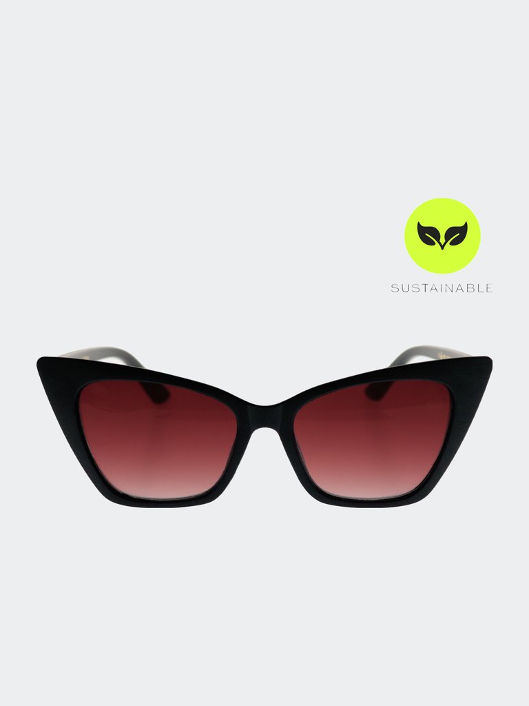 Nature Sunglasses - Sunset In Sahara - Black/Pink