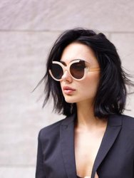 Sustainable Chloe Nude Sunglasses - Brown