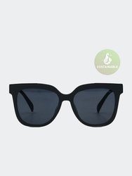 Sustainable Coco Sunglasses - Black - Black Matte Frame/ Black Lens