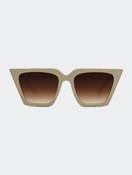 The CEO Sunglasses - Nude - Nude - Brown