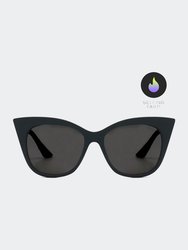 Venice Cateye Sunglasses - Black - Black