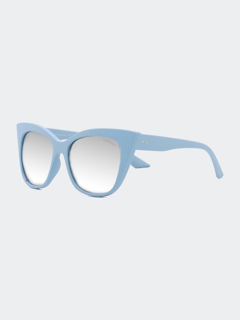 Venice Cateye Sunglasses - Blue/Silver