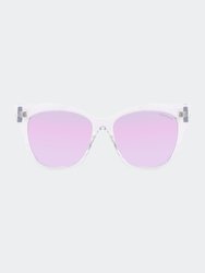 Venice Cateye Sunglasses - Clear Purple - Clear Purple