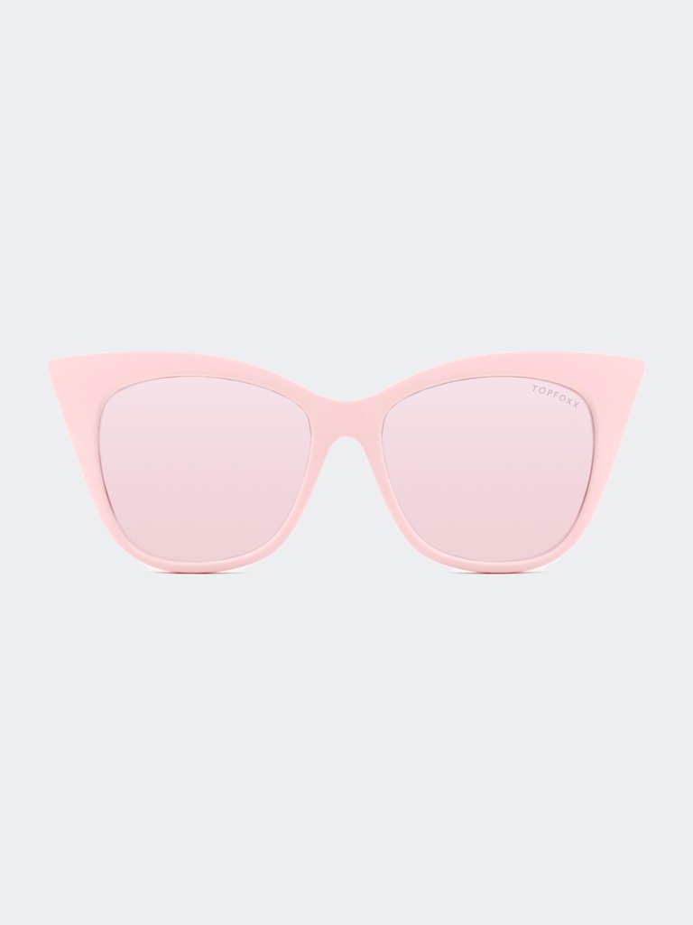 Venice Cateye Sunglasses - Pink/Rose Gold - Pink - Rose Gold