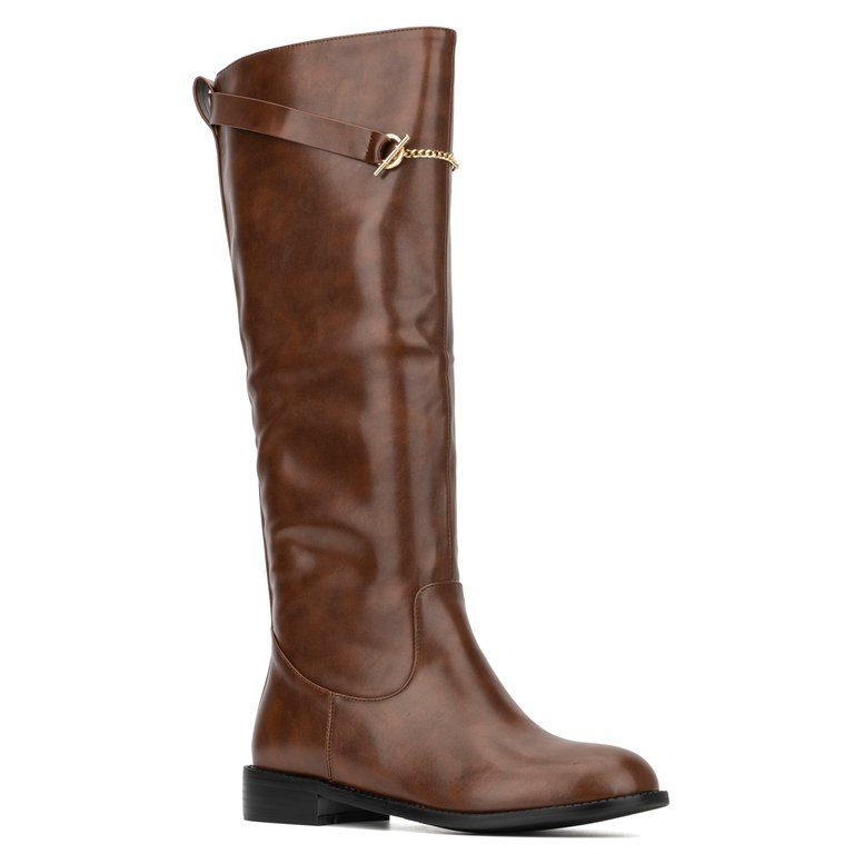 Serafina Tall Boot - Brown