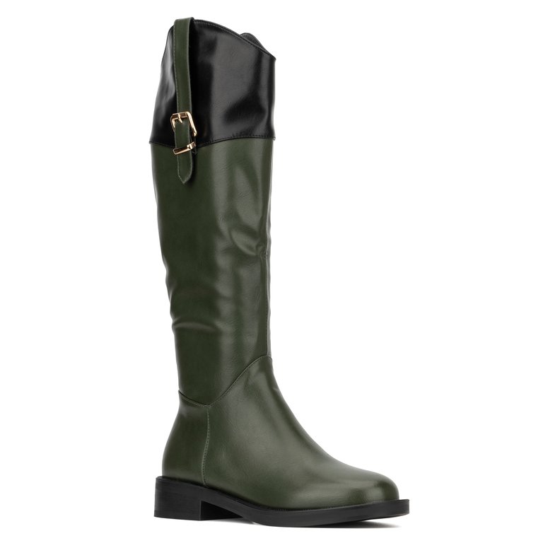 Torgeis Women's Desiree Tall Boot - Green