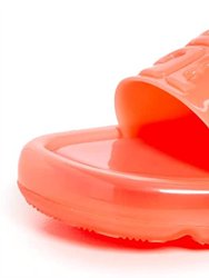 Bubble Jelly Slides Sandal - Fluorescent Pink