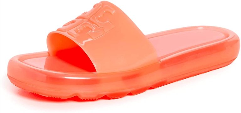 Bubble Jelly Slides Sandal - Fluorescent Pink