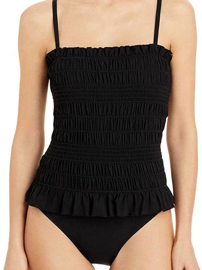 Tory Burch Costa Smocked One Piece Swimsuit product