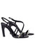 Crystal Heel Sandal - Perfect Black