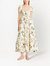 Floral Print Smocked Dress - Cream/White Multi