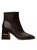 Leather Ankle Boot - Chocolate Brown
