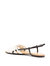 Multi Strap Leather Sandal In Ivory / Coco / Ginger Shortbread