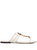 Perrine Vintage Plaque Sandal - Ivory White