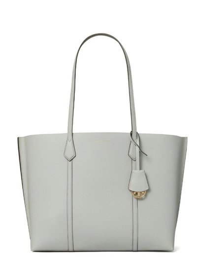 Tory Burch Perry Pebbled Leather Gray Tote Handbag product