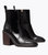 Sierra Heeled Ankle Boot - Black - Black