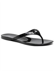 Studded Jelly Flip Flop - Perfect Black