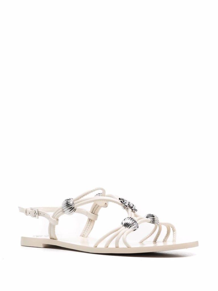Women'S Bead-Detail Strappy Sandals - Ivory