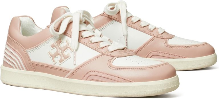 Women's Clover Court Sneaker - Purity/Shell Pink - Purity/Shell Pink