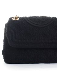 Women's Fleming Soft Boucle Small Convertible Shoulder Bag - Black