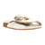 Women's Genuine Shearling Lined Mule With Charm - Gold