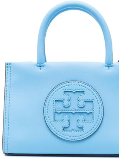Tory Burch Women's Mini Ella Bio Tote Handbag Crossbody - Cerulean product