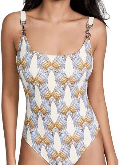 Tory Burch Women's Printed Clip Tank One Piece Swimsuit product