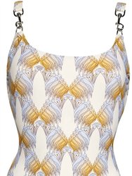 Women's Printed Clip Tank One Piece Swimsuit