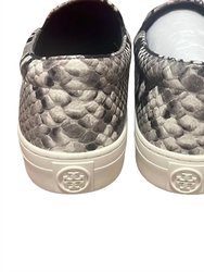 Women's Slip On Sneaker Stamped Printed Leather