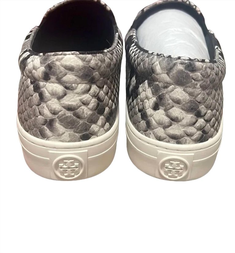 Women's Slip On Sneaker Stamped Printed Leather