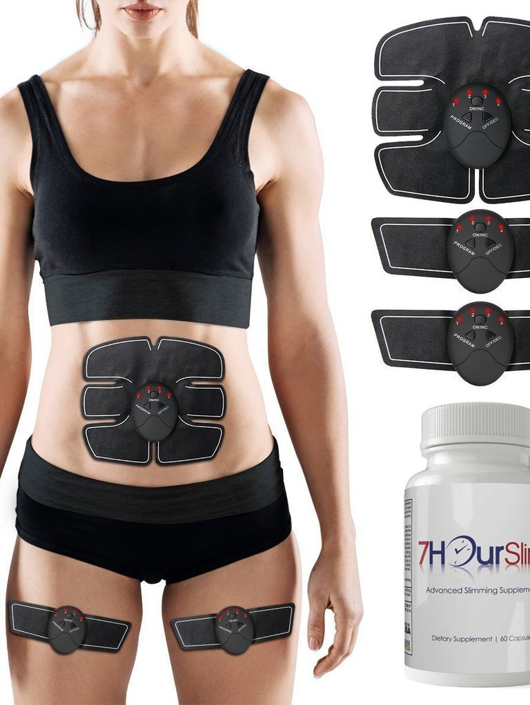 ABS Stimulator with 7Hour Slim Dietary capsules