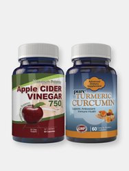 Apple Cider and Turmeric Extract (1 Set Of Combo)