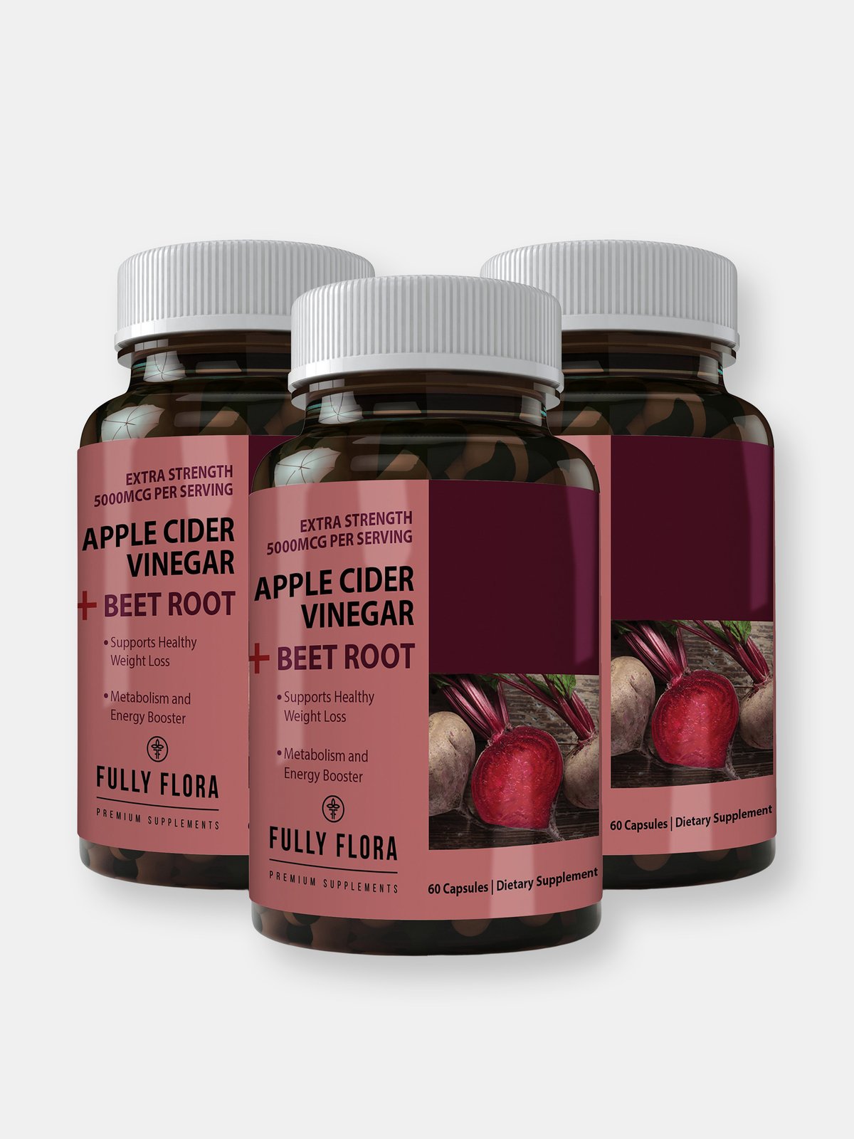 Totally Products Apple Cider Vinegar with Beet Root 180 capsules