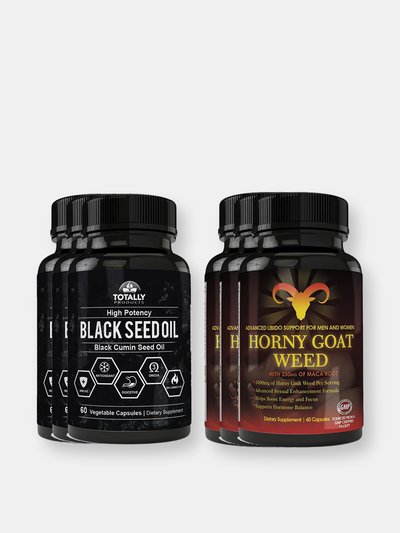 Totally Products Black Seed Oil and Horny Goat Weed Combo Pack product