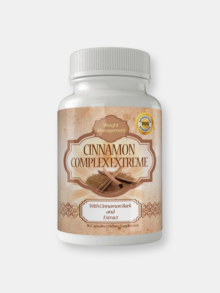 Cinnamon Bark Extract High-potency Dietary Supplement (90 Capsules)