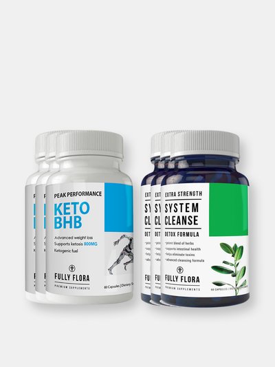 Totally Products Fully Flora Keto BHB and System Cleanse Combo Pack product