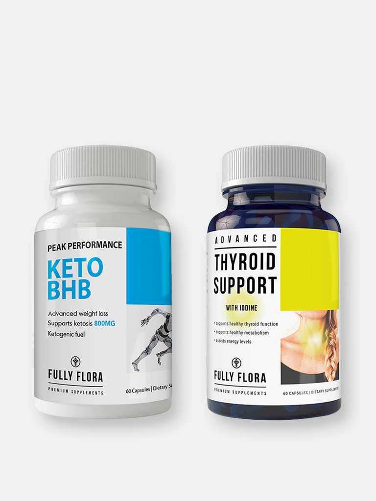Fully Flora Keto BHB and Thyroid Support Combo Pack