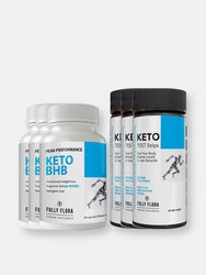 Fully Flora Keto Strips and Keto BHB - 3 Set Of Combo Pack