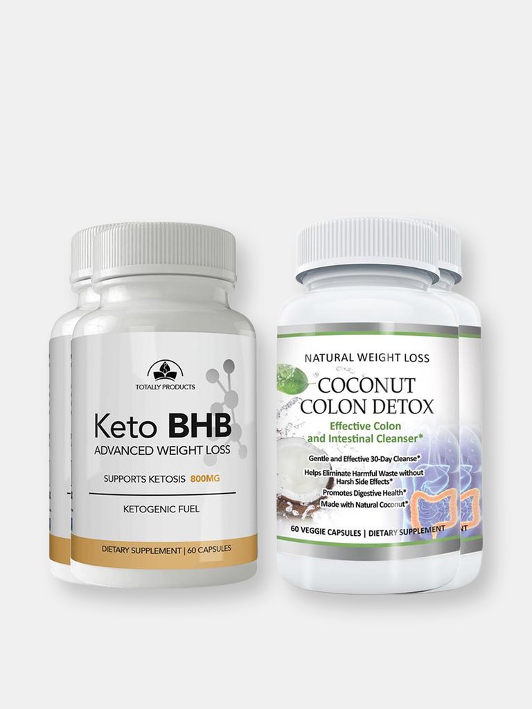 Keto BHB and Coconut Colon Cleanse Combo Pack