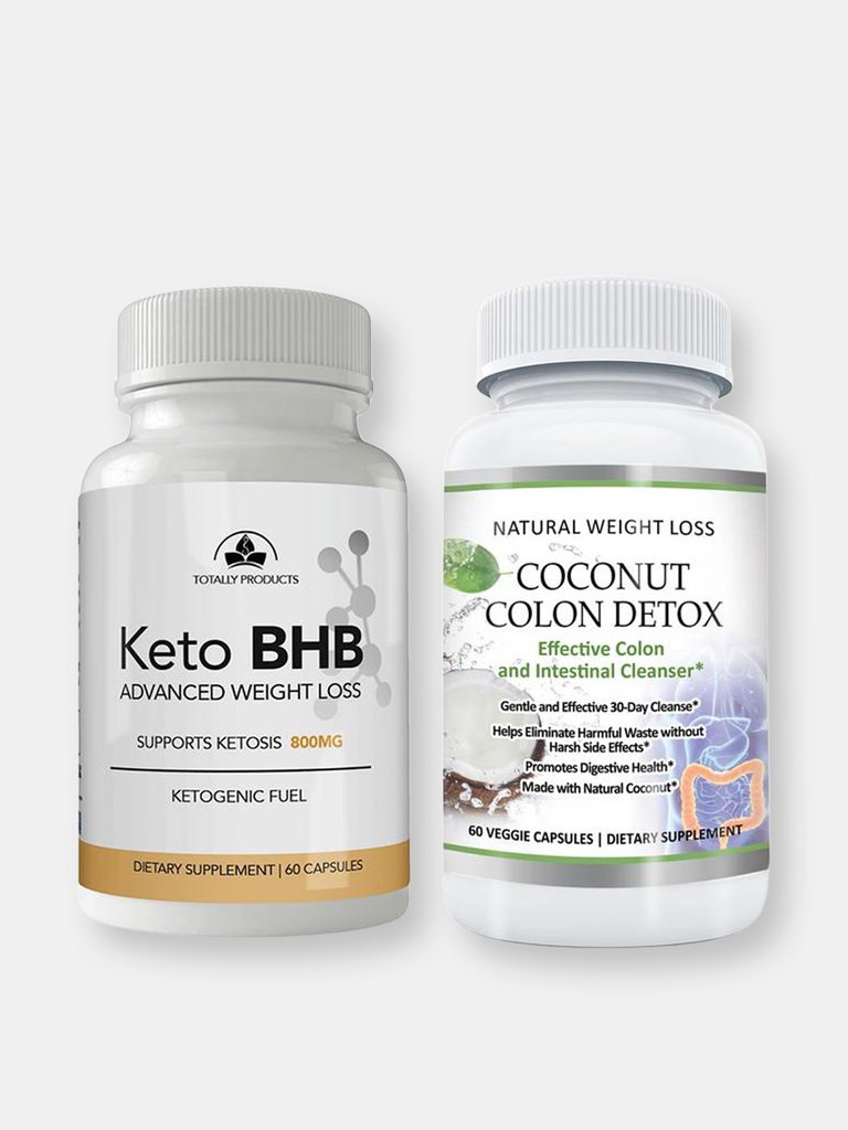 Keto BHB and Coconut Colon Cleanse Combo Pack