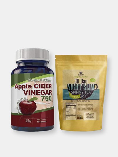 Totally Products Night Slim Skinny Tea and Apple Cider Capsule Combo Pack product