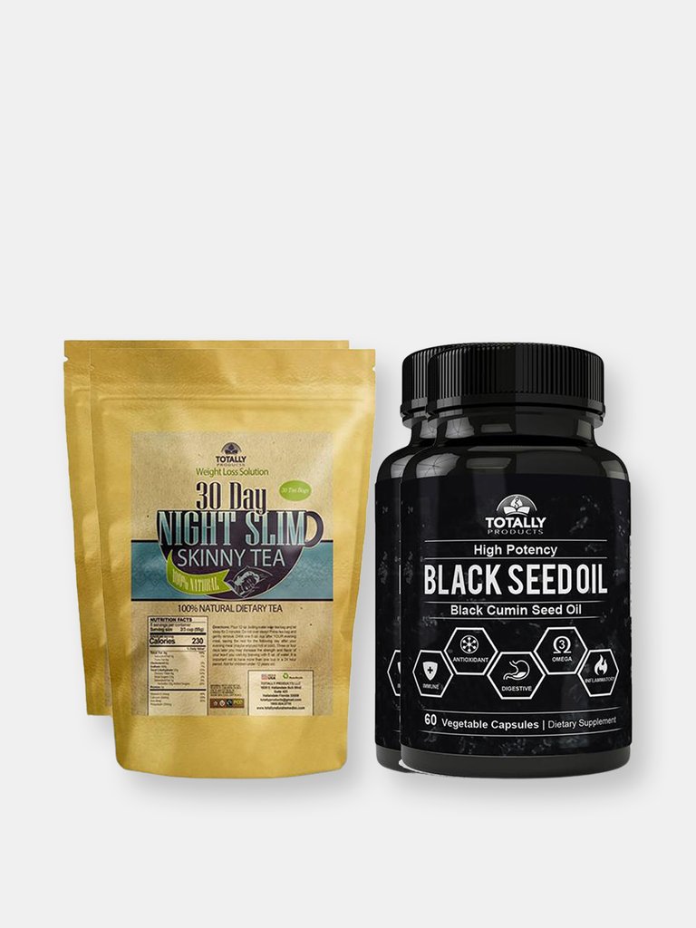 Night Slim Skinny Tea and Black Seed Oil Combo Pack