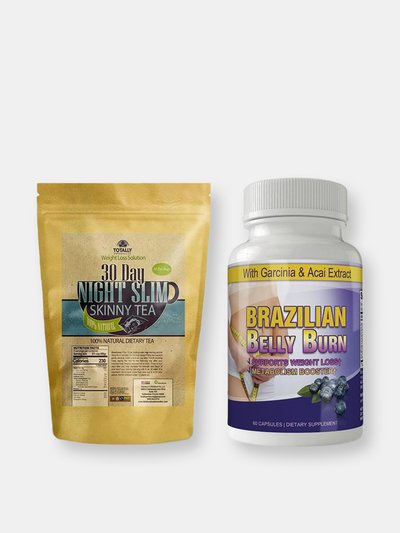 Totally Products Night Slim Skinny Tea and Brazilian Belly Burn Combo Pack product