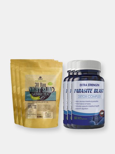 Totally Products Night Slim Skinny Tea and Parasite Blast Combo Pack product