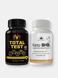 Total Test Testosterone Booster and Keto BHB Combo Pack