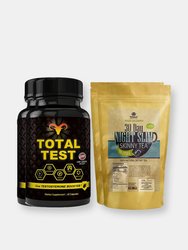 Total Test Testosterone Booster and Night Slim Skinny Tea Combo Pack