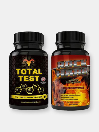 Totally Products Total Test Testosterone Booster and Rock Hard Combo Pack product