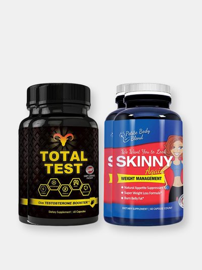 Totally Products Total Test Testosterone Booster and Skinny Again Combo Pack product