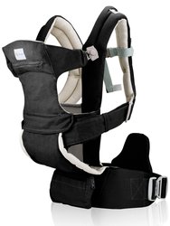 New Born to Toddler Baby Carrier Cotton - Black/Camel - Black/Camel