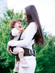 New Born to Toddler Baby Carrier Cotton - Black/Camel